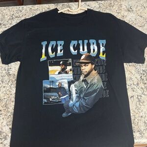 Black Ice Cube Graphic Short Sleeve Tee